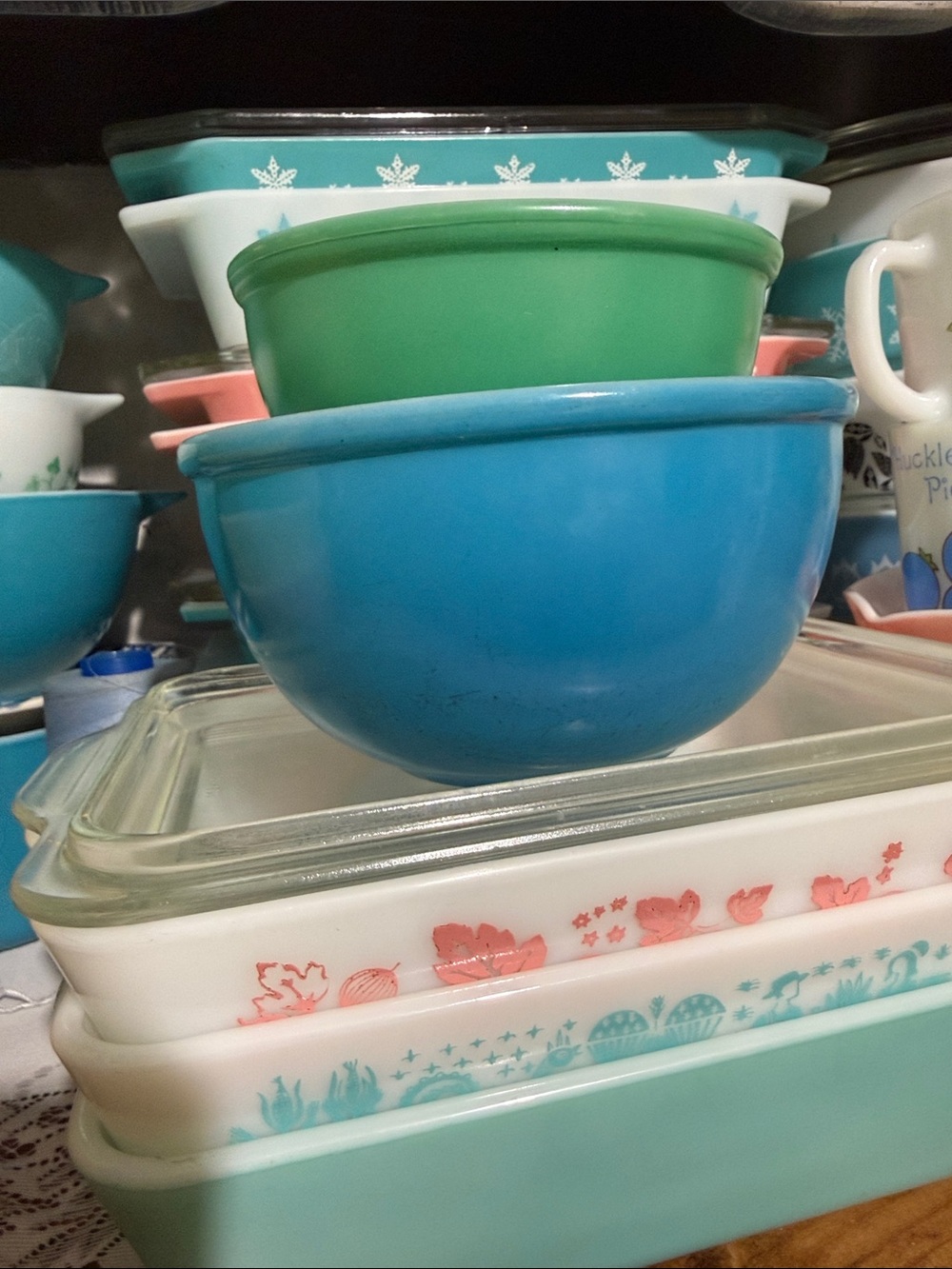 Vintage Fire king Primary Mixing bowls set